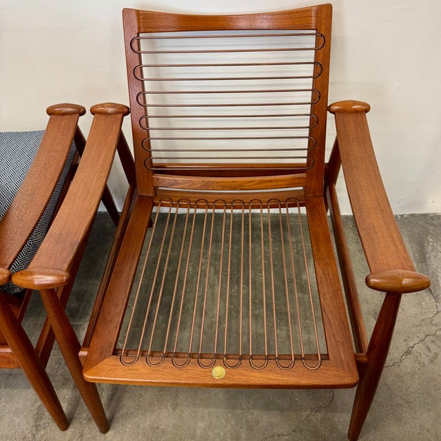 Finn Juhl Armchairs by Finn Juhl for France & Son, 1950s, Set of 2 For Sale - Image 4 of 9