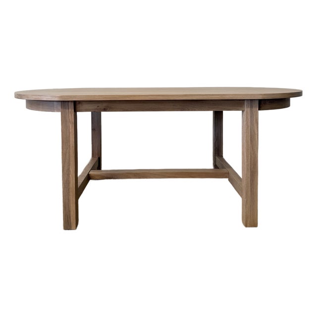 Amber White Oak Dining Table in Natural Finish For Sale