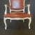 1900 - 1909 Louis XV Style Caramel Leather White Painted Armchairs -A Pair For Sale - Image 5 of 13