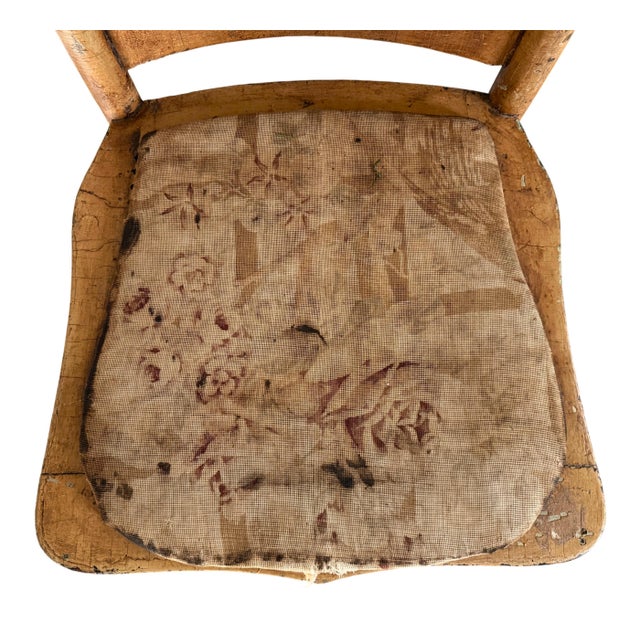 Charming Antique Spindle-Back Chair With Exceptional Aged Patina For Sale - Image 14 of 15