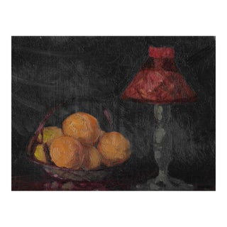 1920s Table Top Still Life Oil Painting For Sale