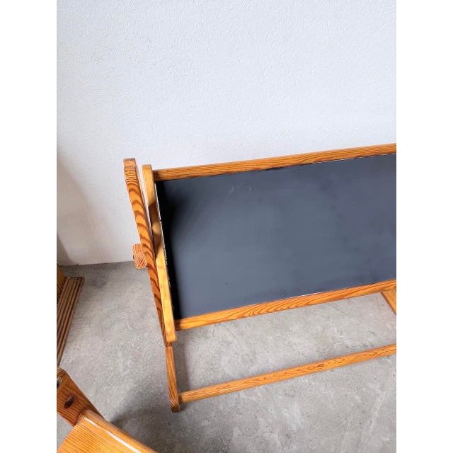 Bauhaus Pine Childrens Desk and Chair, 1960s, Set of 2 For Sale - Image 12 of 18