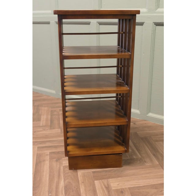 A Petite French 4 Shelf Revolving Bookcase The Bookcase is French and is of excellent Quality it has full width access...