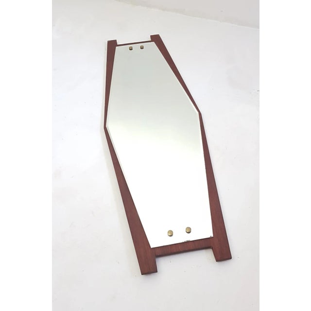 Mid-Century Italian Hexagonal Mirror, 1950s For Sale - Image 4 of 7