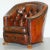 Brown Leather Curved Back Chesterfield Sofa & Armchairs with Lion Hairy Paw Feet, Set of 3 For Sale - Image 14 of 18