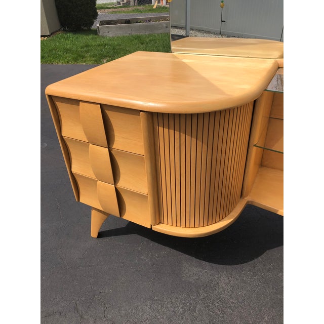 Heywood Wakefield Kohinoor Mid Century Vanity With Stool Chairish