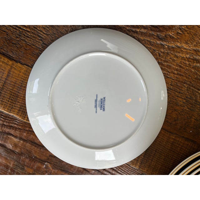 Chinoiserie Williams-Sonoma Lunar Dragon Red Asian Dinner Plates, Set of 8 For Sale - Image 3 of 4