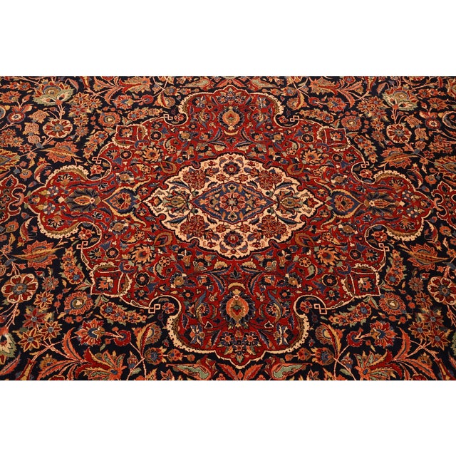 Large Hand Tied Traditional Persian Style Area Rug For Sale - Image 11 of 18