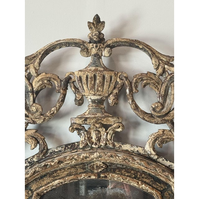 Rococo 18th C Italian Rococo Paraclose Mirror For Sale - Image 3 of 6