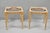 Vintage French Louis XVI Style Pink Marble Top Low Drinks Side Tables - A Pair For Sale - Image 14 of 16