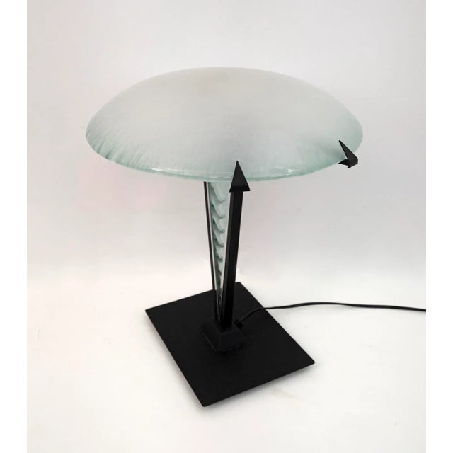 Postmodern Murano Glass Mushroom Table Lamp, Italy, 1980s For Sale - Image 9 of 13