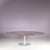 Mid-Century Modern Oval Tulip Table with Brown Marble Top and Matt Silver Coated Oval Base by Eero Saarinen for Knoll, USA, 1970s For Sale - Image 3 of 11