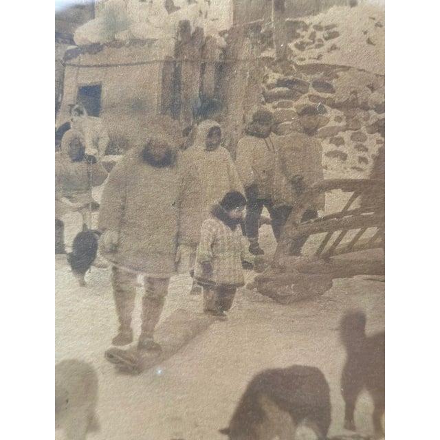 Antique Photograph of a First Nations Village on Little Diomede Island, Alaska, Circa 1923 For Sale - Image 9 of 12