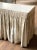 Vintage Danish Shabby Chic Style Skirted Table For Sale - Image 4 of 11