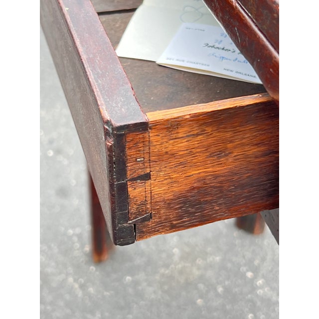 Wood Antique Chippendale George III Mahogany Game Table C. 1760 For Sale - Image 7 of 8