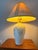 Metal 1995 Vintage Signed Elite Postmodern Ceramic Table Lamp Base - Art Deco Revival For Sale - Image 7 of 8