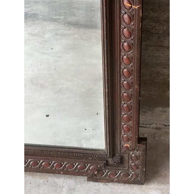 Antique Neo-Renaissance Carved Wooden Mirror, 1890s For Sale - Image 10 of 18