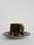Mid-Century Scandinavian Olive Green Glazed Cups and Saucers, 1970s, Set of 12 For Sale - Image 10 of 18