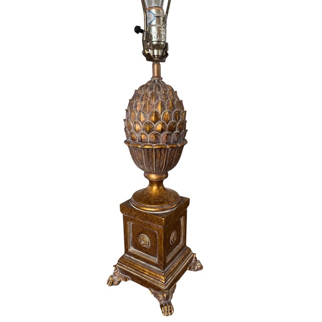 Measures: 28.25” tall including finial 20.5” tall without finial 6.5” wide 6.5” deep