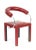 B&B Italia armchair set, desiged by Paolo Piva. The sets are unique for their curved backrest. The covers are red leather,...