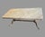 Mid 20th Century Vintage Marble Top Coffee Table W/ Brass Base Hollywood Regency Neoclassical For Sale - Image 5 of 8