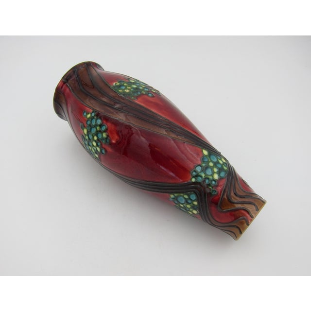 English English Minton Secessionist Art Nouveau Vase Pair For Sale - Image 3 of 14
