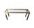 Mastercraft Mastercraft Brass and Glass Console Table, Greek Key Motif For Sale - Image 4 of 9