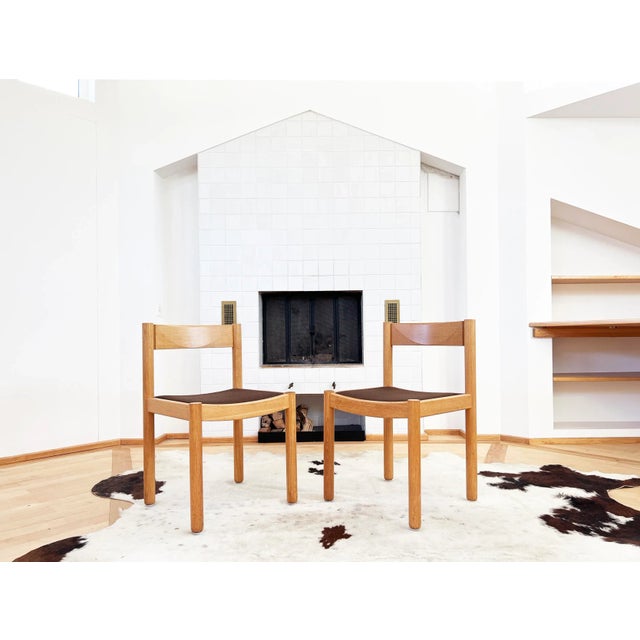 1963 Robert and Trix Haussmann Oak Dining Chairs - Set of 6 For Sale - Image 6 of 10