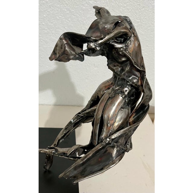 Judith Brown, Abstract Expressionist Figurative Dancer Welded Metal Sculpture Judith Brown, c.1960's For Sale - Image 12 of 14