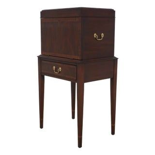 Henkel Harris Model 2529 Inlaid Mahogany Silver Chest For Sale