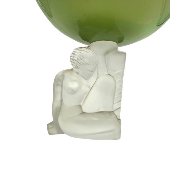1930s Art Deco Crystal Bowl from Cristal Sèvres, France, 1930s For Sale - Image 5 of 8