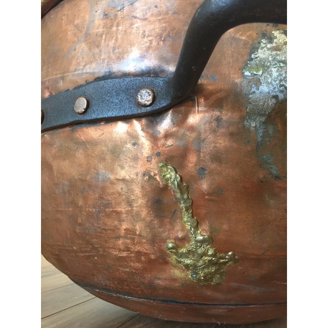 Giant Antique Copper Cauldron Chairish