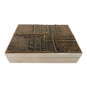 1960s Spanish Jose Luis Sanchez Sculptural Bronze Box