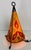 1980s Vintage Moroccan Hand Made Leather Wrought Iron Hanna Dyes Table Accent Lamp For Sale - Image 5 of 11