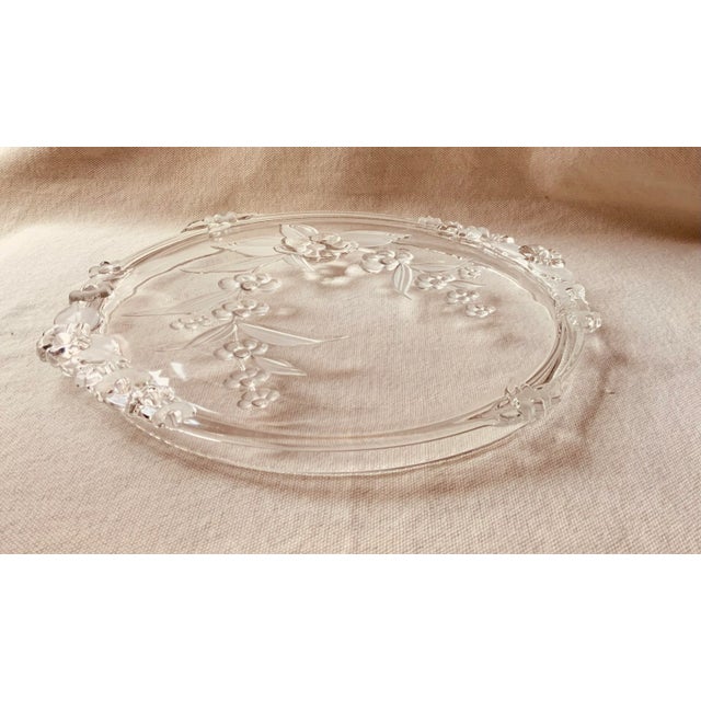 1980s Exquisite French Crystal Camelia Bathroom Tray- Plateau – Paris Find For Sale - Image 12 of 18