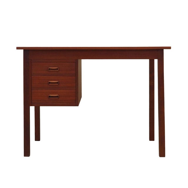Vintage Danish Teak Desk, 1970s For Sale - Image 15 of 15