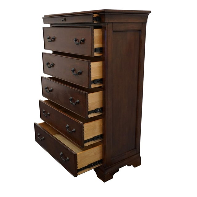 Wood Aspenhome Solid Cherry Contemporary Traditional Style 40" Chest of Drawers For Sale - Image 7 of 12