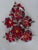 Contemporary Poinsettia Christmas Ornaments, Set of 6 For Sale - Image 3 of 8