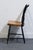 Wood Genuine Hitchcock Black & Gold Accent Side Chair W. Rush Seat & Hand Painted Florals For Sale - Image 7 of 11