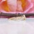 Metal Earth Mined Diamond Band, Solid 14k Gold, Natural Diamond Stacking Band, Size 6.75 For Sale - Image 7 of 9
