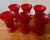 Mid 20th Century Mid 20th Century Fostoria Jamestown Ruby Red Ice Tea Glasses - Set of 6 For Sale - Image 5 of 12