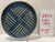 Blue Vintage Studio Art Pottery Blue Geometric Striped Stoneware Platter 12" Signed For Sale - Image 8 of 8
