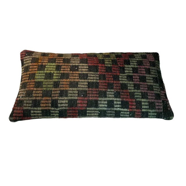 Vintage Turkish Kilim Cushion Cover, 1970s For Sale - Image 8 of 12