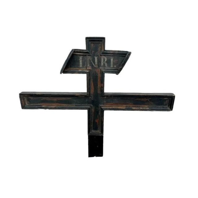 Wood Early 19th Century Painted Austrian Bed Frame For Sale - Image 7 of 7