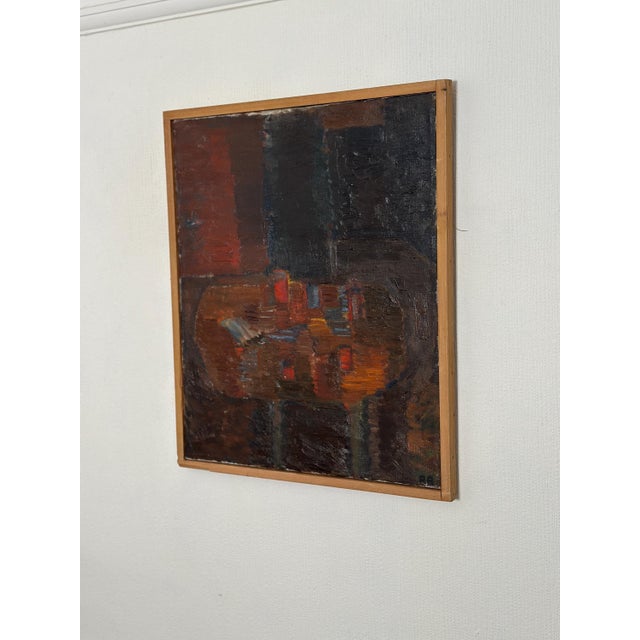 Rune Bergström, Set, 1960s, Oil on Canvas, Framed For Sale - Image 5 of 15