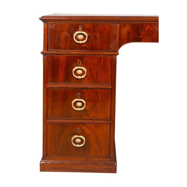 George III Mahogany Rent Desk by Gillows of Lancaster For Sale - Image 9 of 13