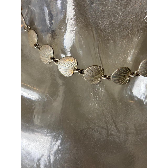 Vintage 830 Silver Necklace by Eiler & Marloe, Denmark, 1940s For Sale - Image 6 of 7