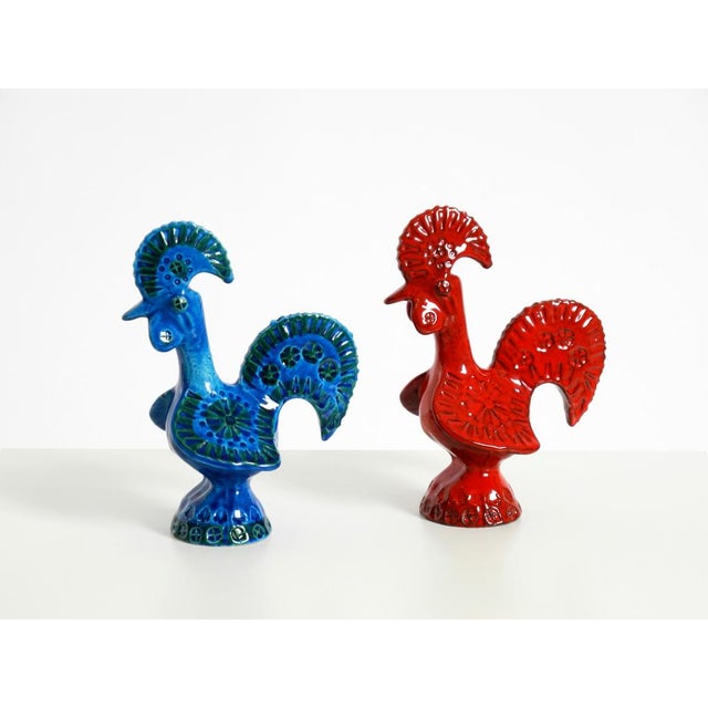 Ceramic Roosters by Aldo Londi for Bitossi, Italy, 1960s, Set of 2 For Sale - Image 6 of 18