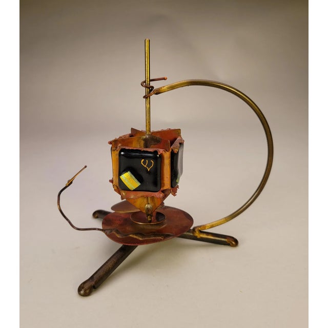 Artistic Metal Glass Dreidel For Sale - Image 4 of 11