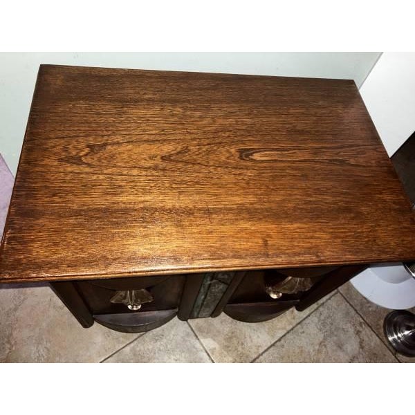 1950s 1950s Art Deco Nightstand For Sale - Image 5 of 14